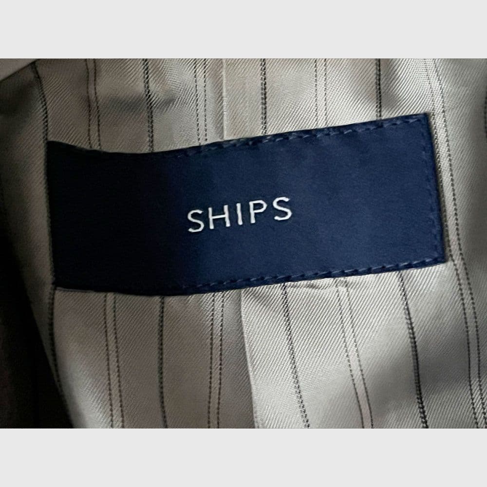 シップス スーパー100’sウール ロングコート チェスター ブラウン D8