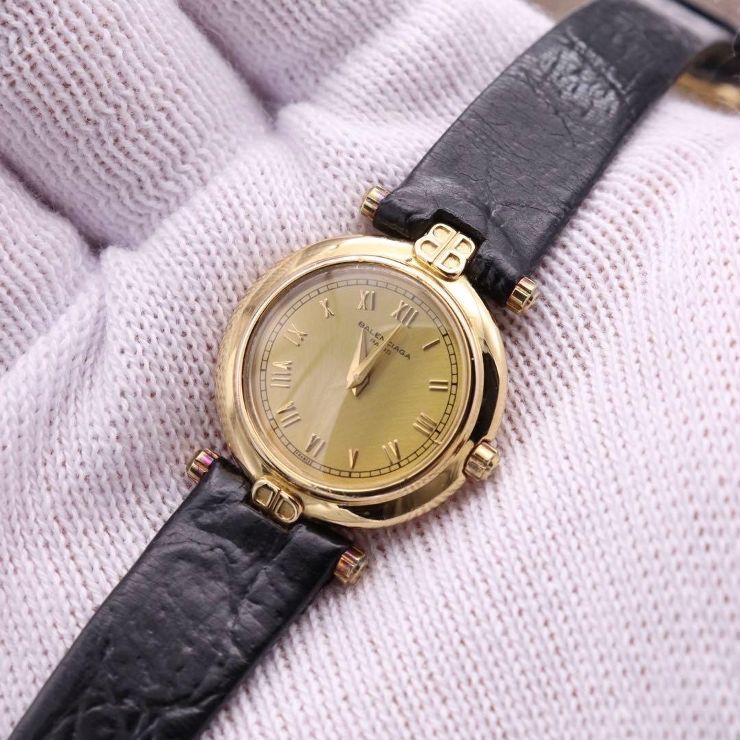 正規品【新品電池】BALENCIAGA TG882/動作品 人気モデル ゴールド