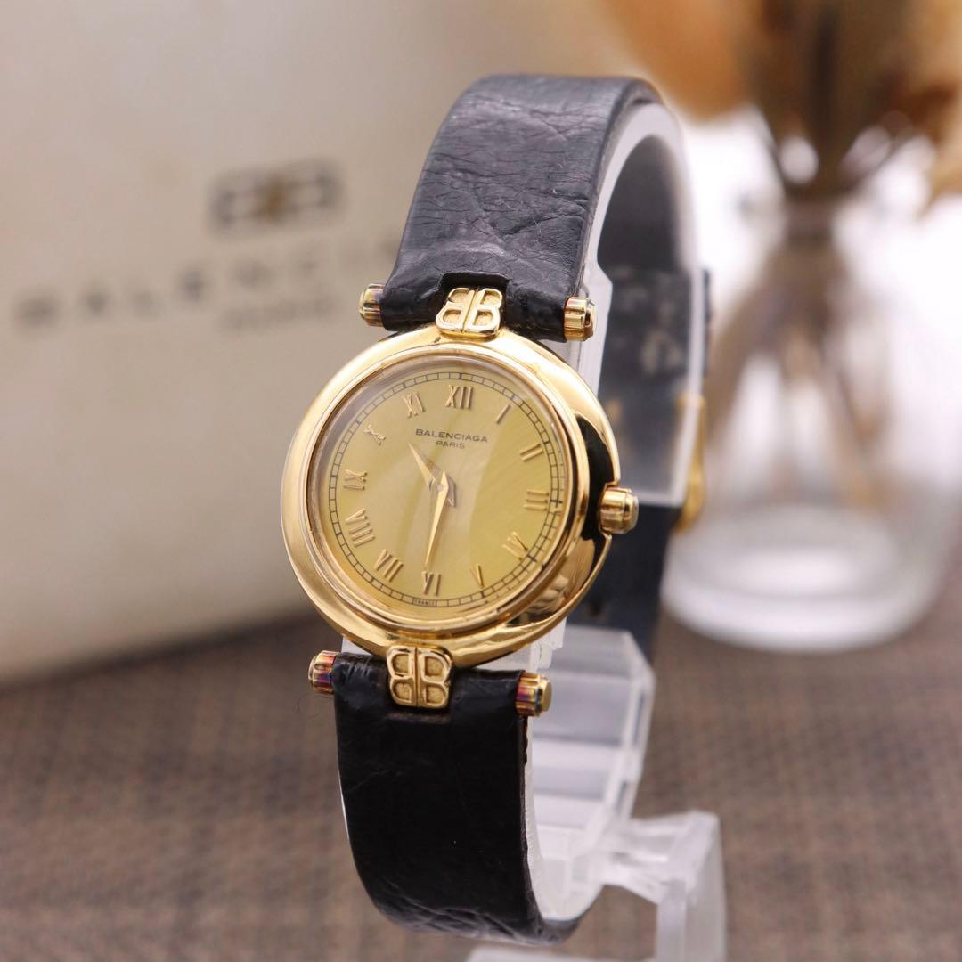 正規品【新品電池】BALENCIAGA TG882/動作品 人気モデル ゴールド