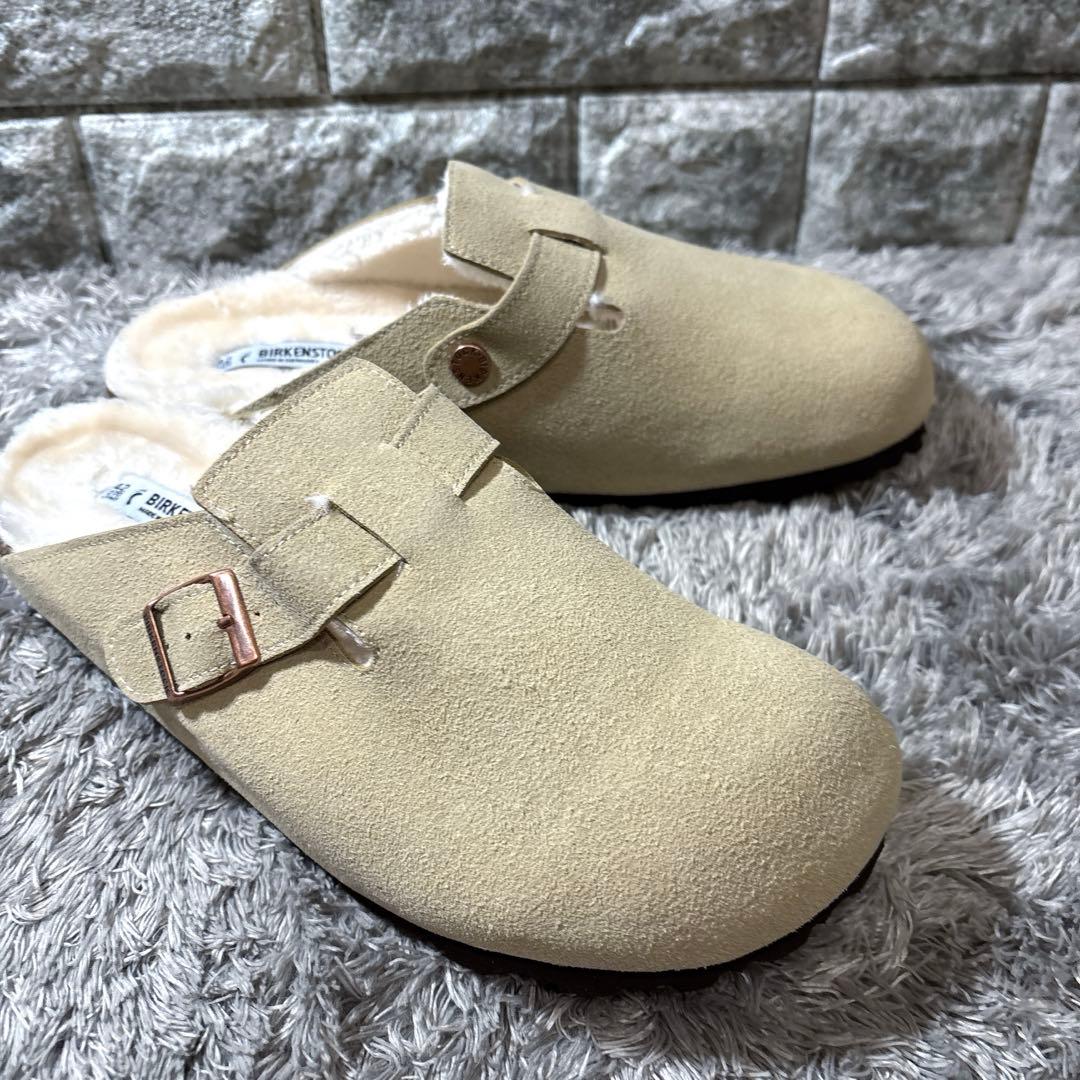 新品❣️BIRKENSTOCKビルケンシュトック ボストン ボア アイボリー 箱付