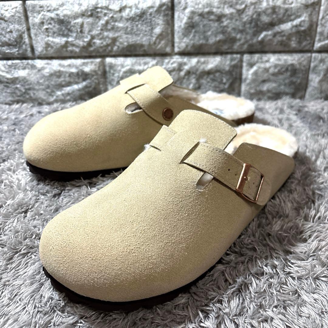 新品❣️BIRKENSTOCKビルケンシュトック ボストン ボア アイボリー 箱付