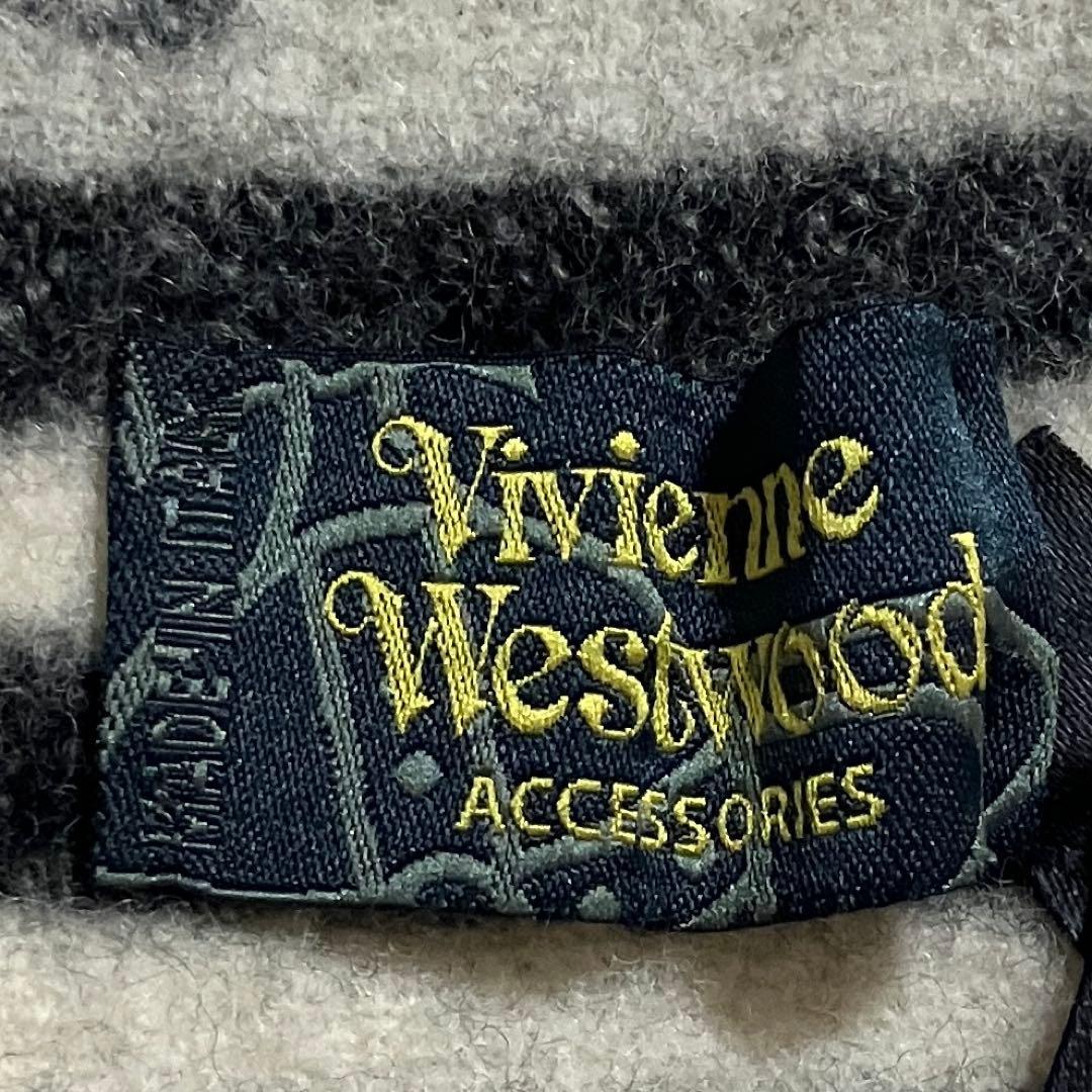 ヴィヴィアンウエストウッド ビッグオーブ ウール 100% マフラー イタリア製