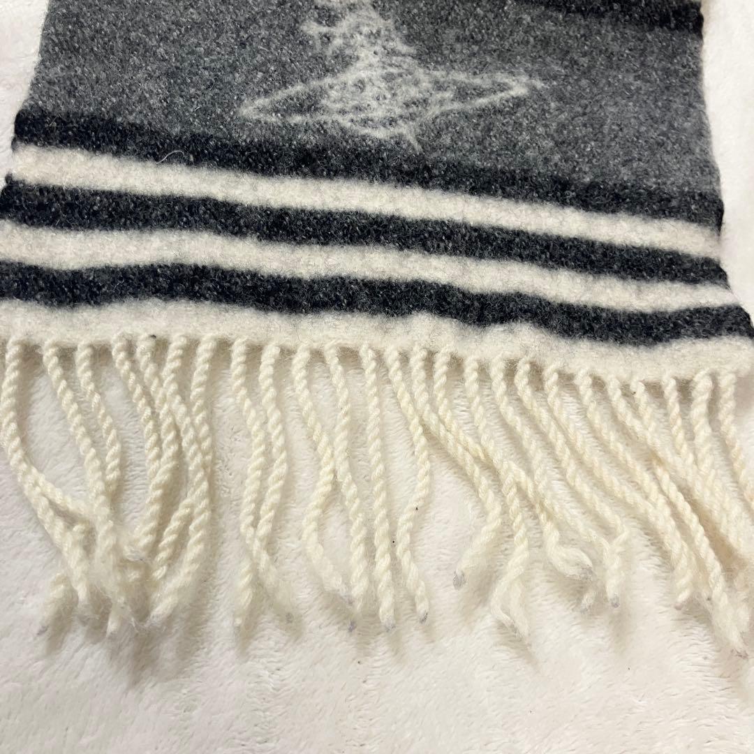 ヴィヴィアンウエストウッド ビッグオーブ ウール 100% マフラー イタリア製