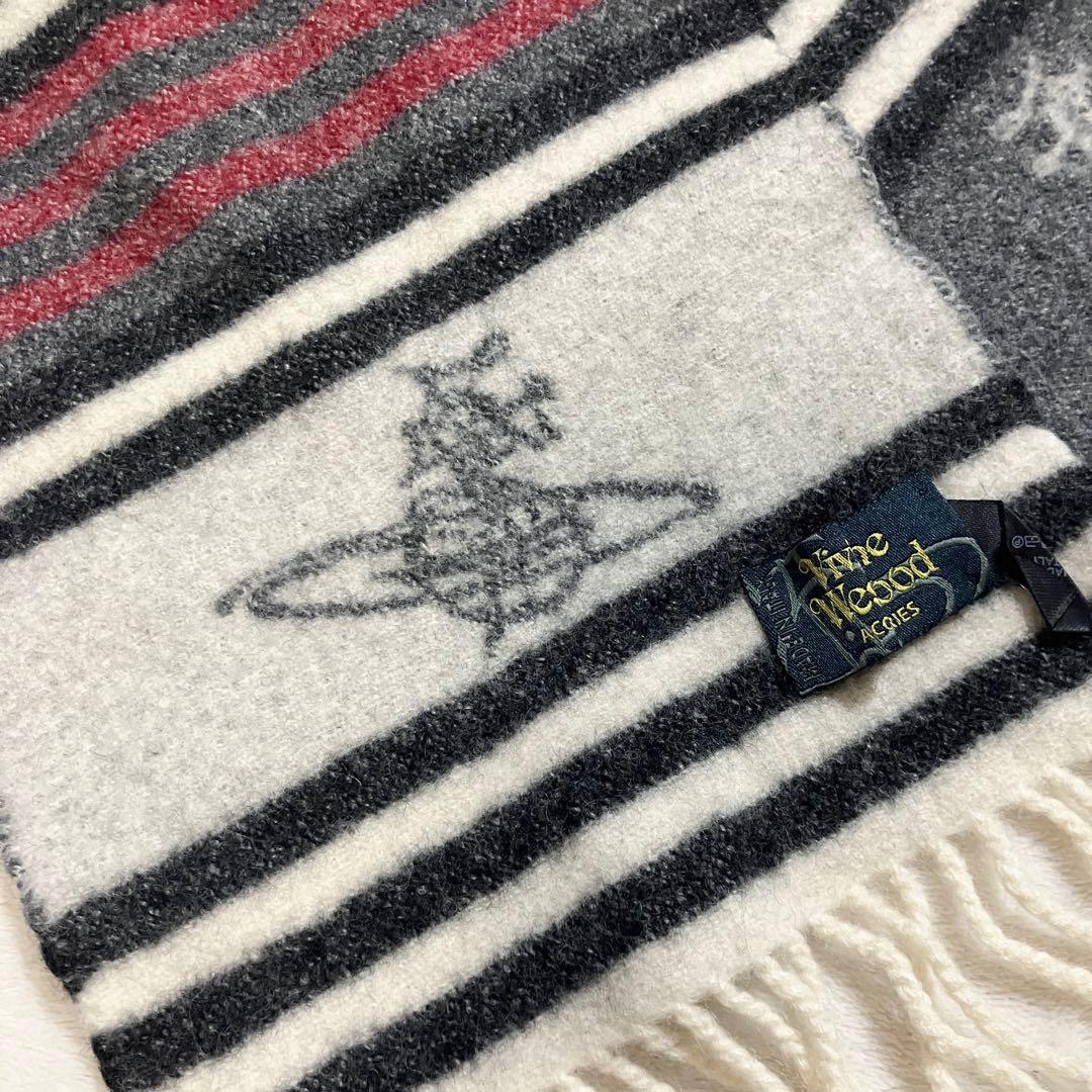 ヴィヴィアンウエストウッド ビッグオーブ ウール 100% マフラー イタリア製