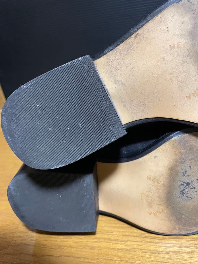 ブラックレザーウエスタンブーツ　John West サイズ42革 26〜26.5