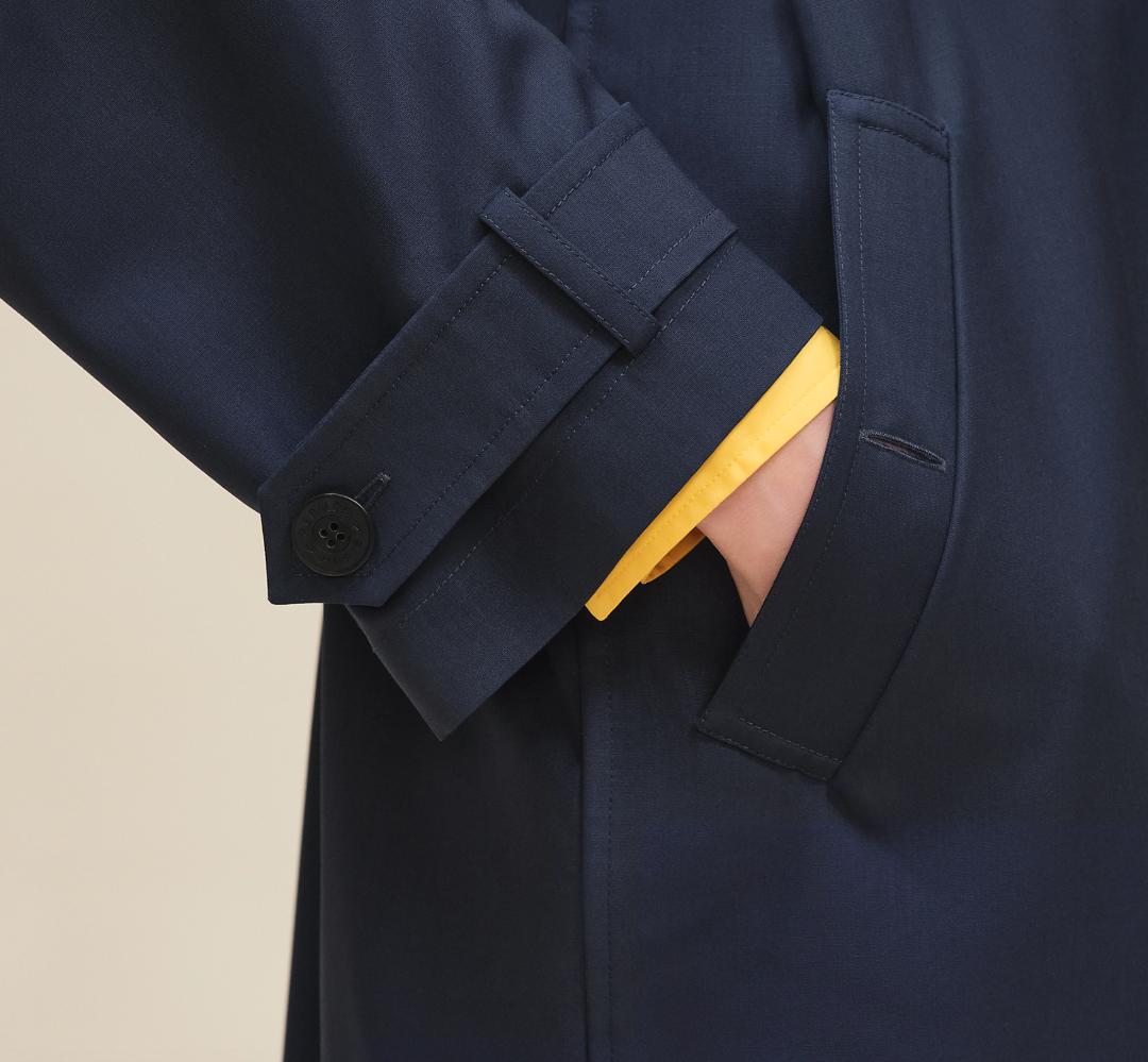 新品未使用タグ付★HERMES★2026新作★ヴァージンウール★トレンチ★コート