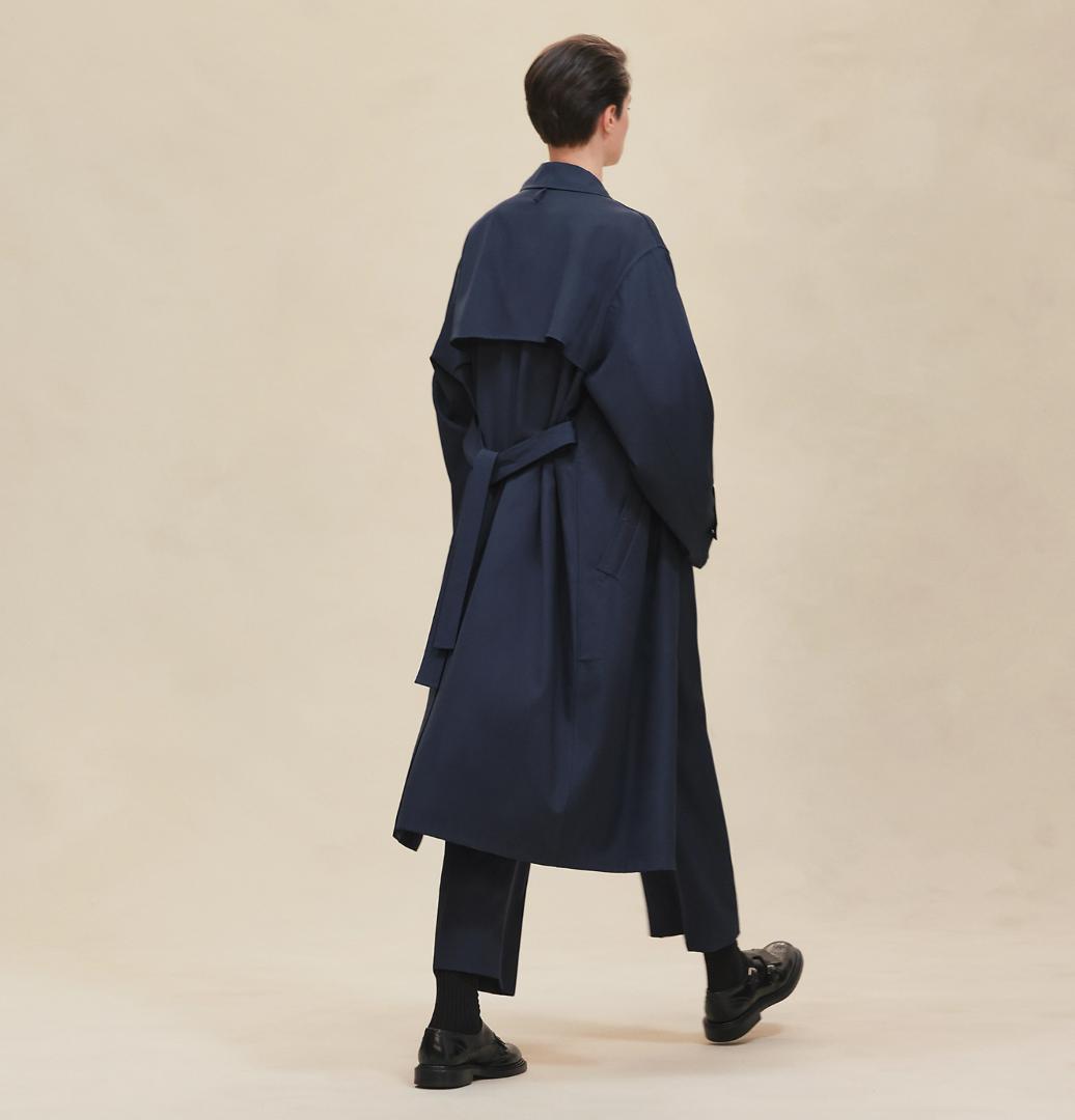 新品未使用タグ付★HERMES★2026新作★ヴァージンウール★トレンチ★コート