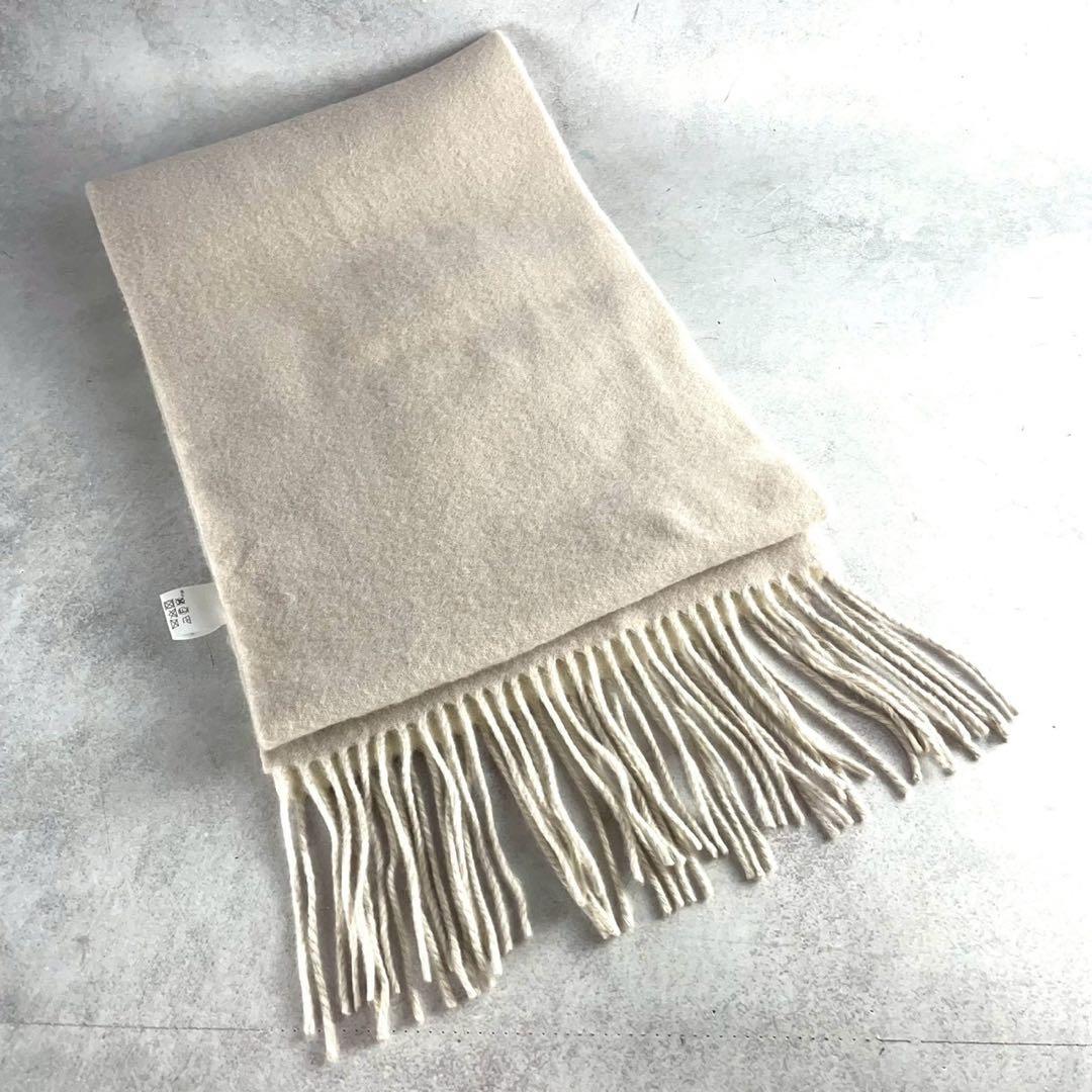 【極美品】ジョセフ カシミヤ100% マフラー 大判 近年モデル アイボリー