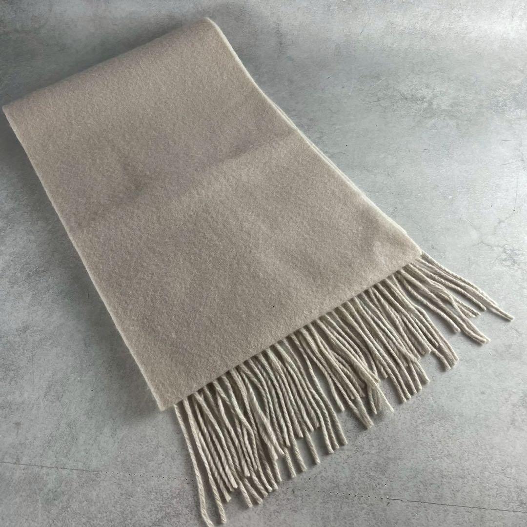 【極美品】ジョセフ カシミヤ100% マフラー 大判 近年モデル アイボリー