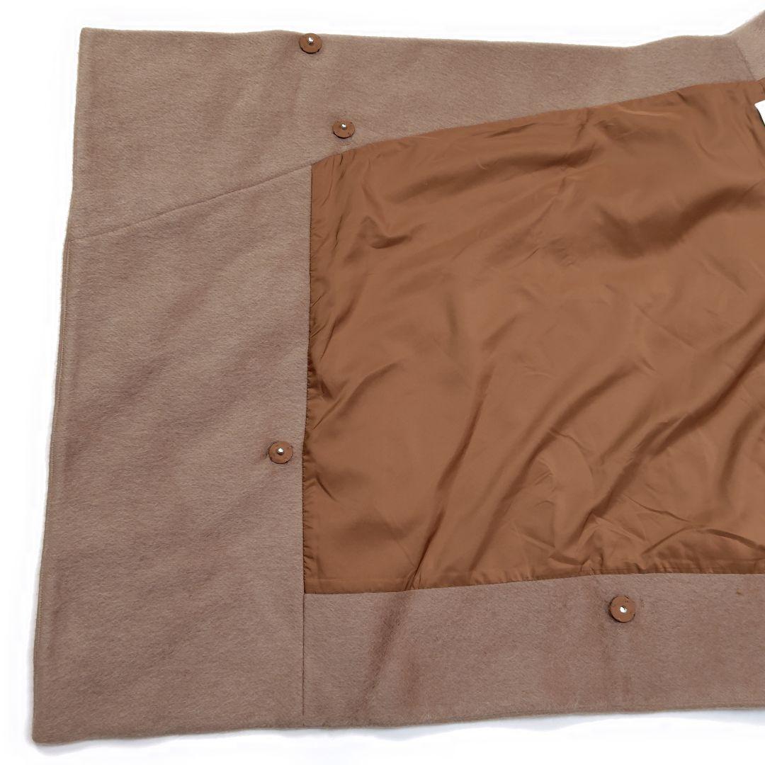 【完売品】美品 24AW JENNE 上質モヘヤケープコート キャメル ポンチョ