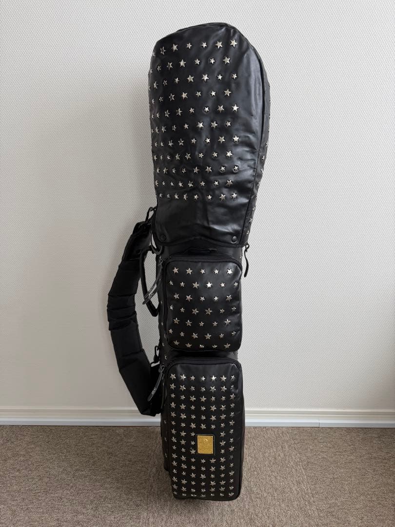 V12 STAR STUDS キャディバッグ　超希少なブラック&シルバースター