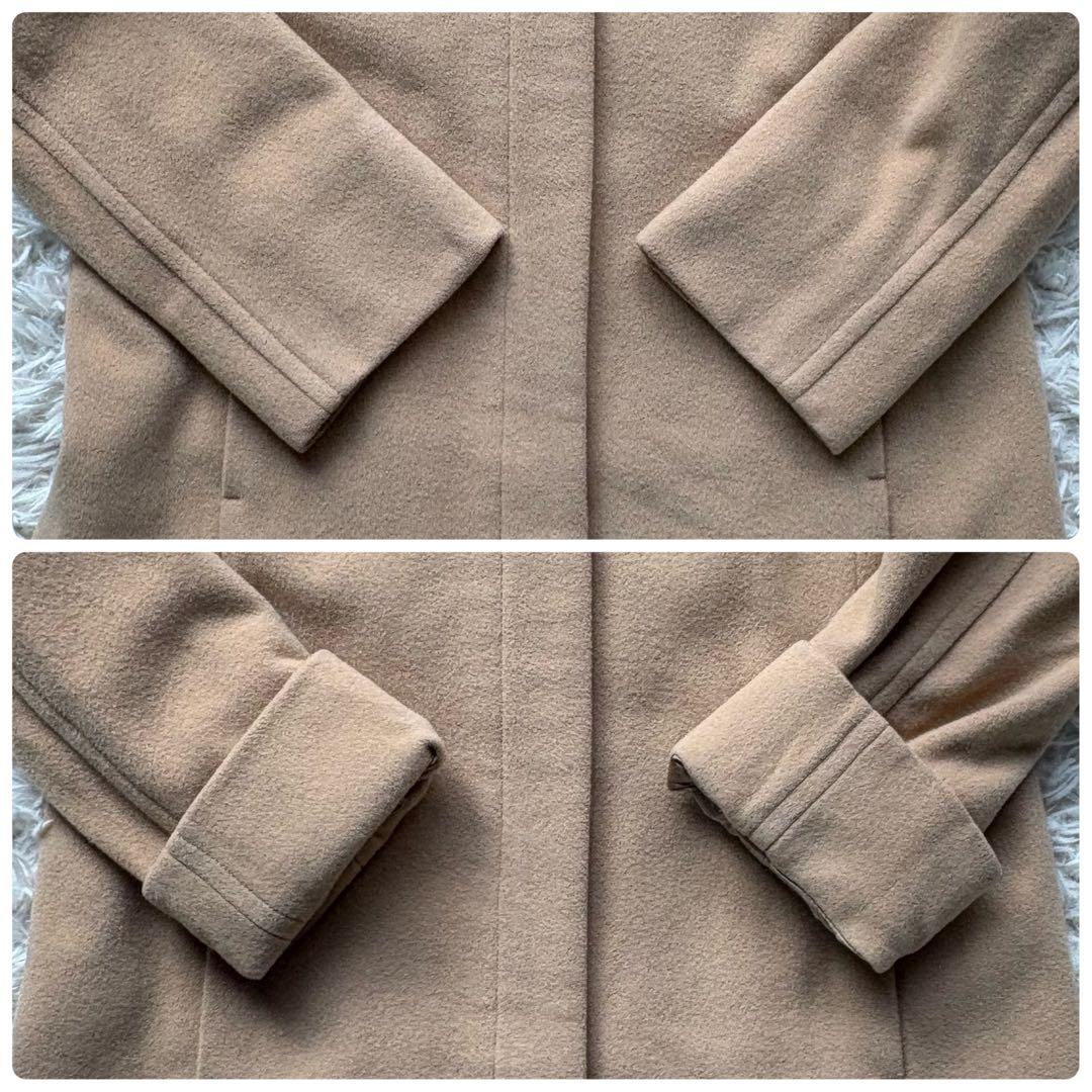 Max&Co ウールロングコート ファー付 伊製 大きいサイズ ベージュ 42