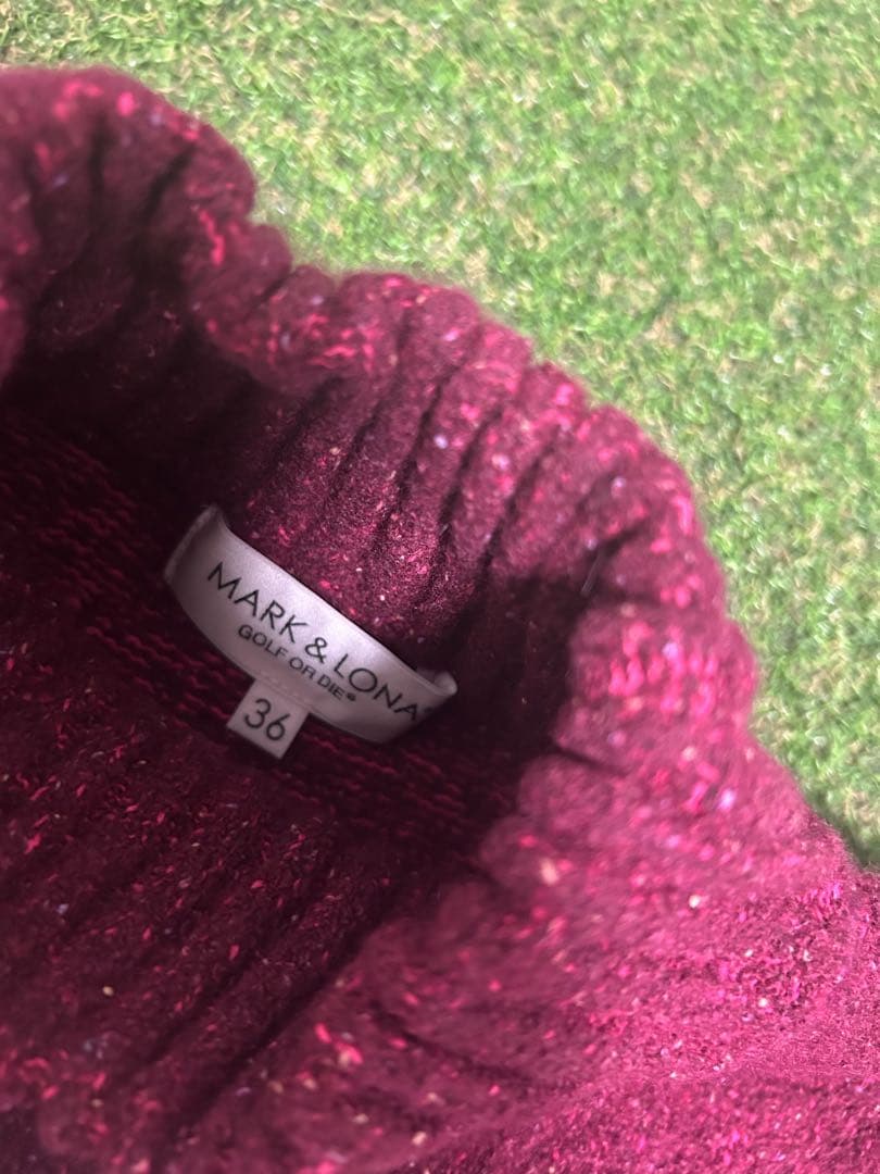 makimaki　マークアンドロナ ゴルフウェア ニット モックネック