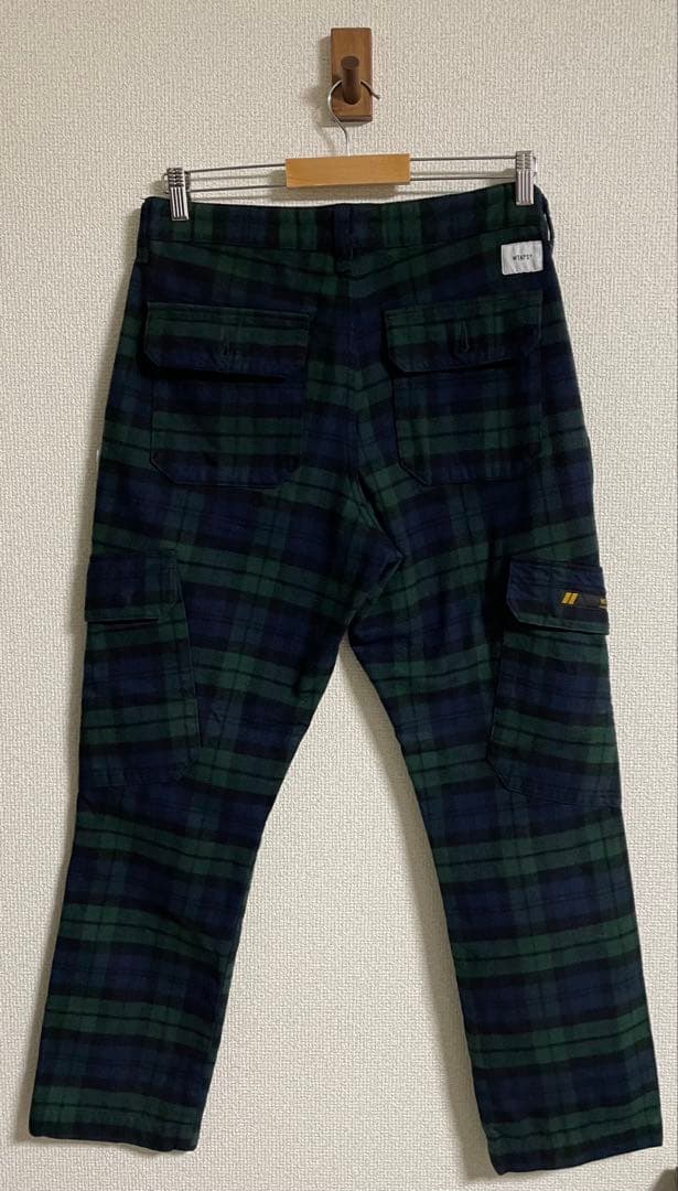 〜クリーニング済〜 WTAPS パンツ 緑×ネイビーチェック【ZORN着用】