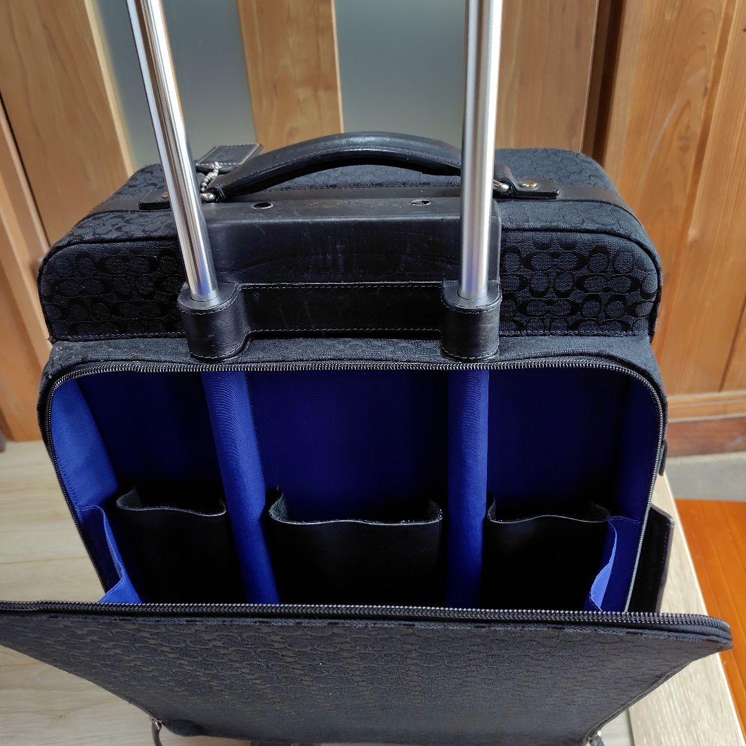 コーチ　シグネチャーストライプ　キャリーケースとトートバッグのセット