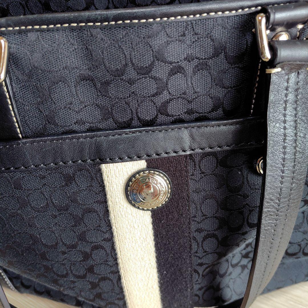 コーチ　シグネチャーストライプ　キャリーケースとトートバッグのセット