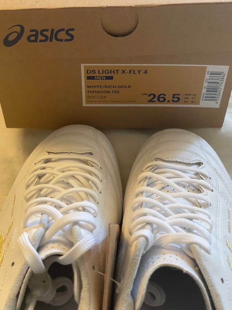 asics DS LIGHT X-FLY4 ホワイト：ゴールド