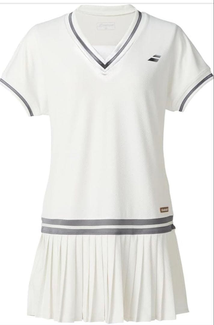 Babolat ホワイト　ワンピース　XL