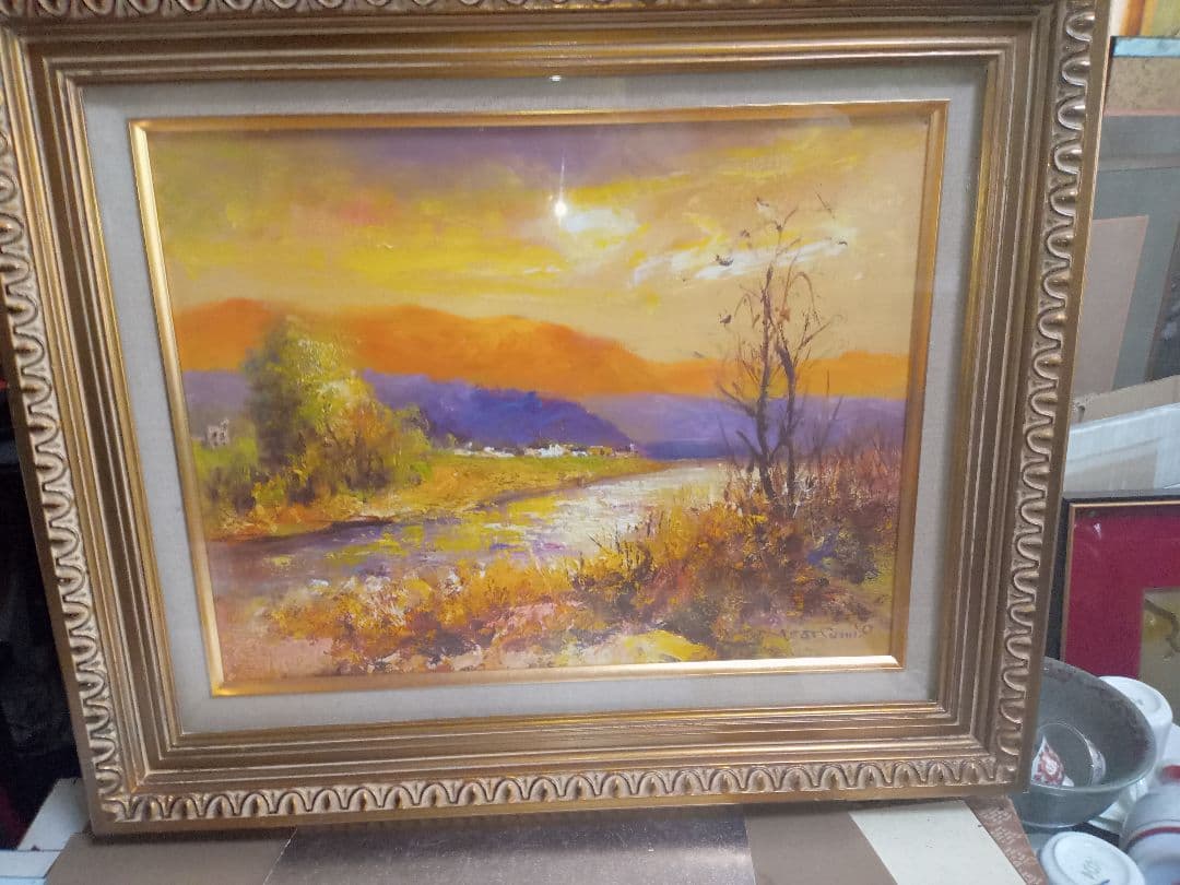 小川克実の金色の芦田川ですF6号です