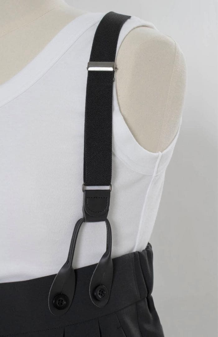 yori ヨリ　サスペンダービクトリーパンツ【2025SM】シロコン