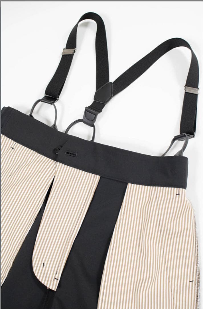 yori ヨリ　サスペンダービクトリーパンツ【2025SM】シロコン