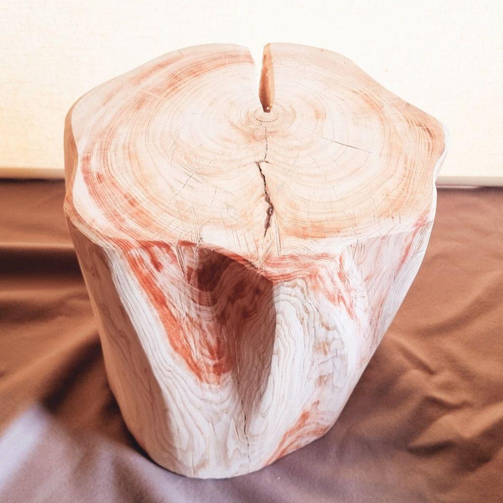 天然アロマ 東濃ひのき 切株スツール・テーブル・無垢無塗装・オーガニック
