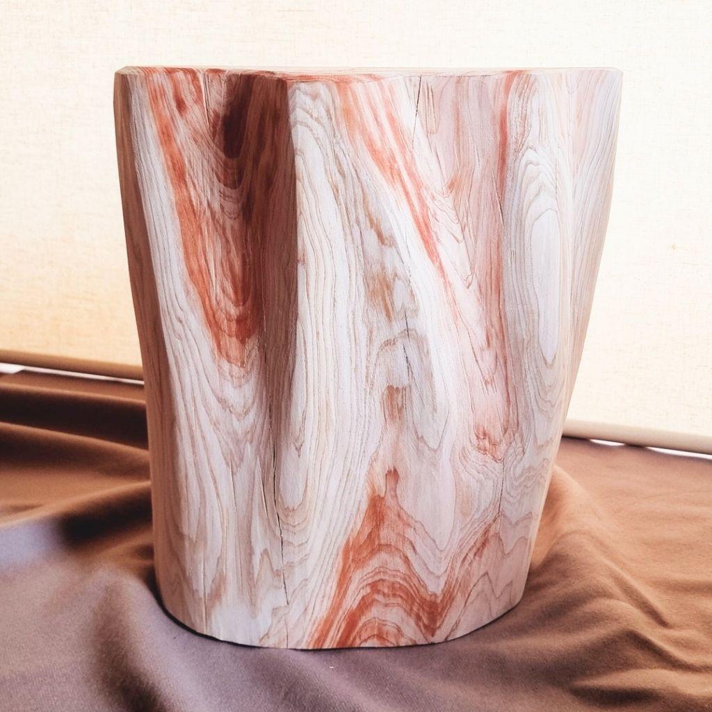 天然アロマ 東濃ひのき 切株スツール・テーブル・無垢無塗装・オーガニック