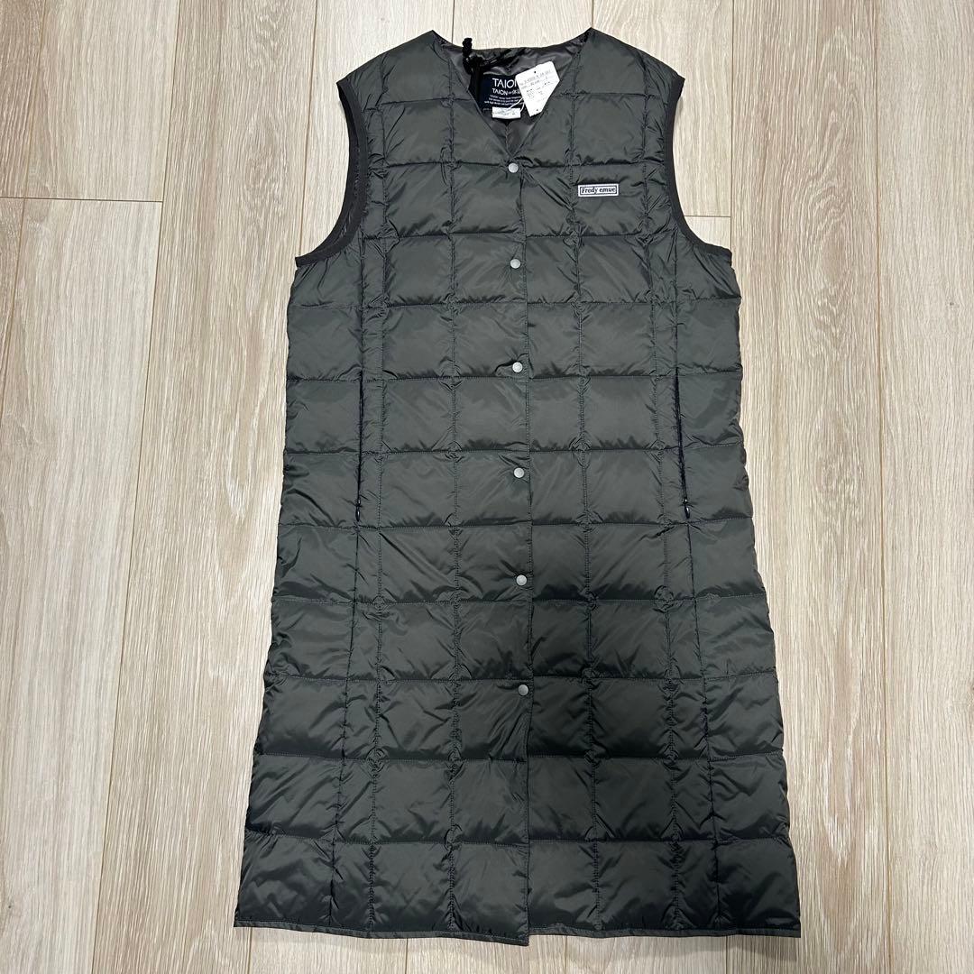 TAION×fredy emue ダウンベスト　ロングダウンベスト　ジレ