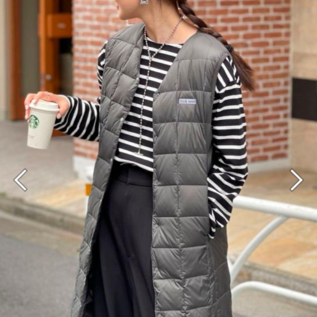 TAION×fredy emue ダウンベスト　ロングダウンベスト　ジレ