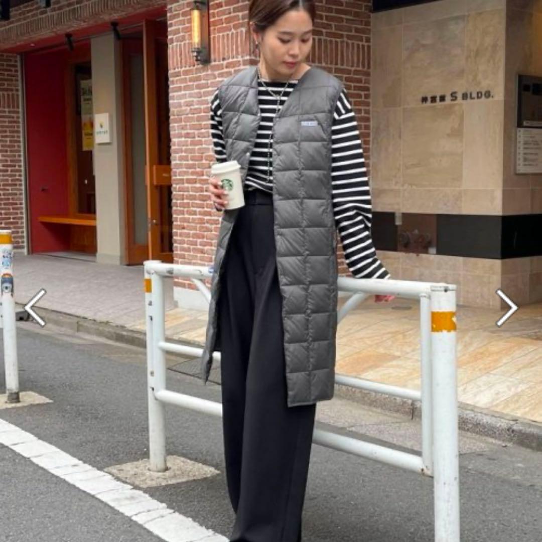 TAION×fredy emue ダウンベスト　ロングダウンベスト　ジレ