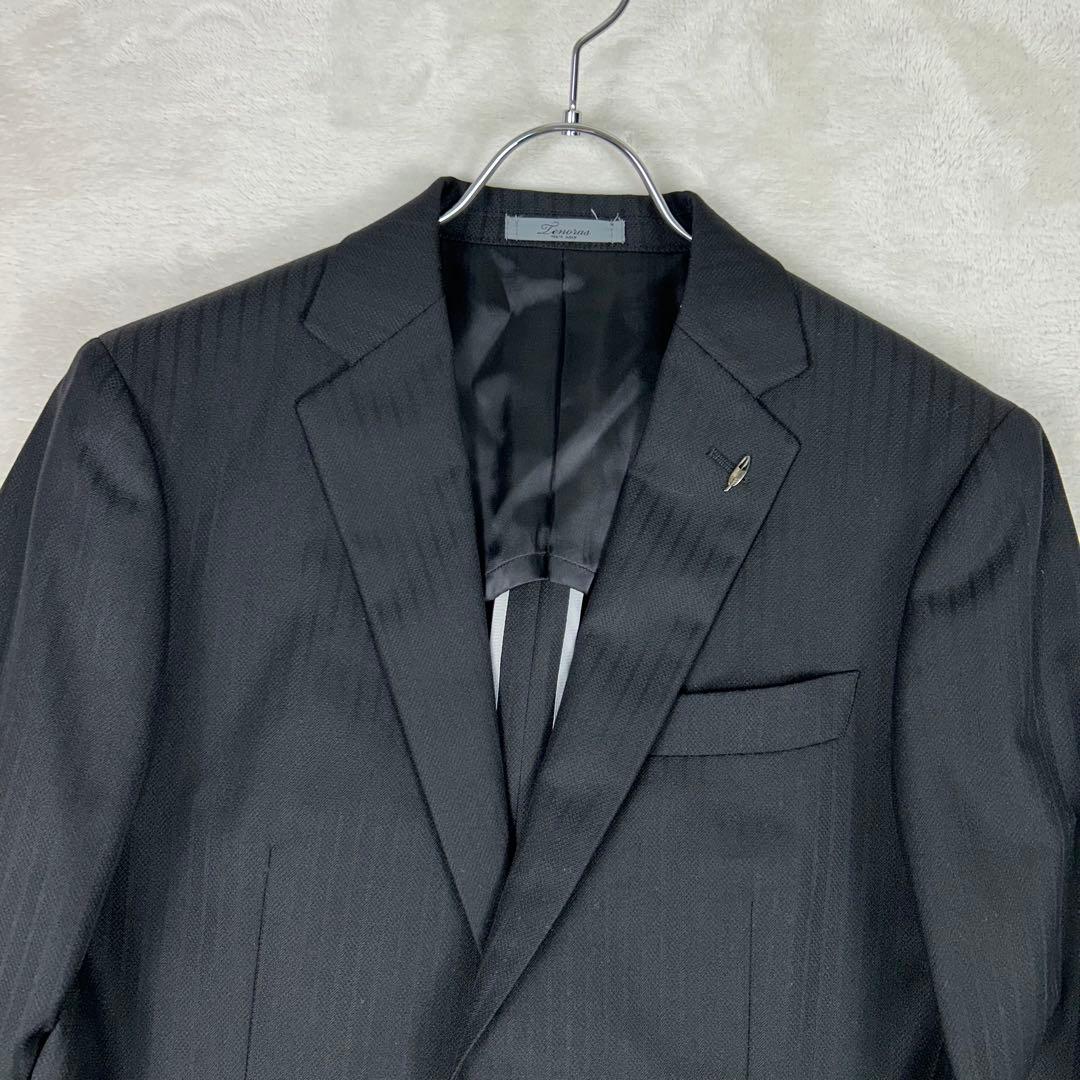 美品☆ティノラス ビジネススーツスリーピースセットアップ ダブルブレストベスト