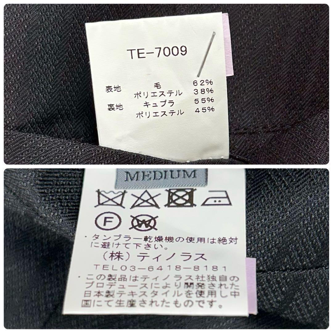 美品☆ティノラス ビジネススーツスリーピースセットアップ ダブルブレストベスト