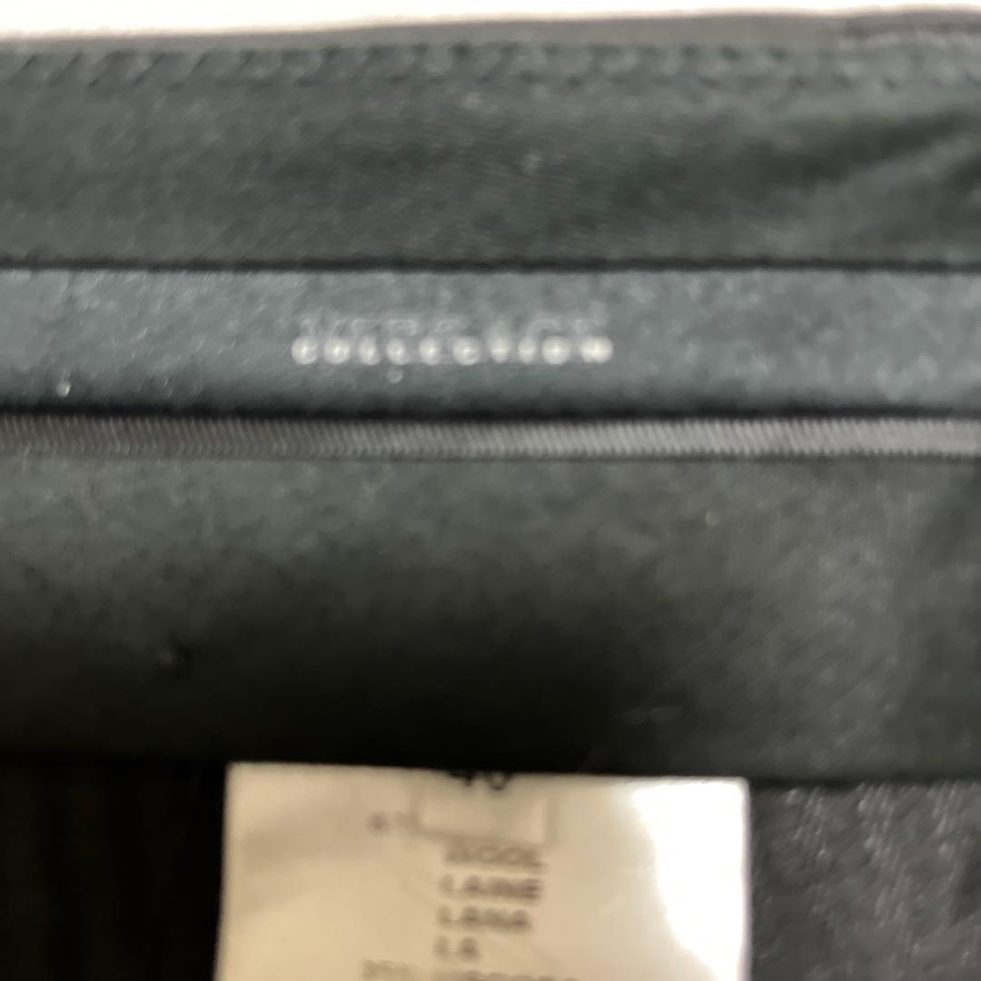 VERSACE 光沢ブラック ストライプ スーツ