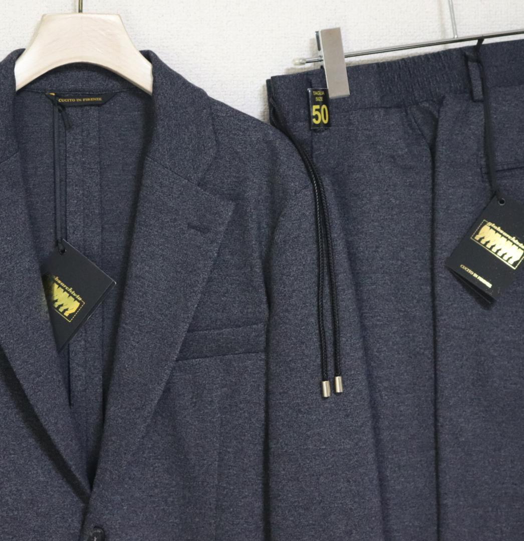 新品【ジャブス アルキヴィオ】MASACCIOのセットアップ スーツ 濃灰 50