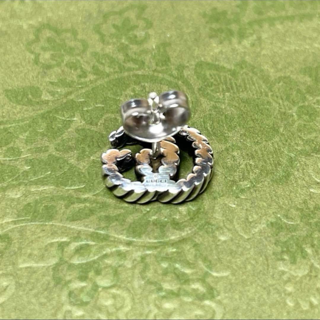 GUCCIグッチ マーモントGG ツイストピアス片耳　希少　燻　箱付き