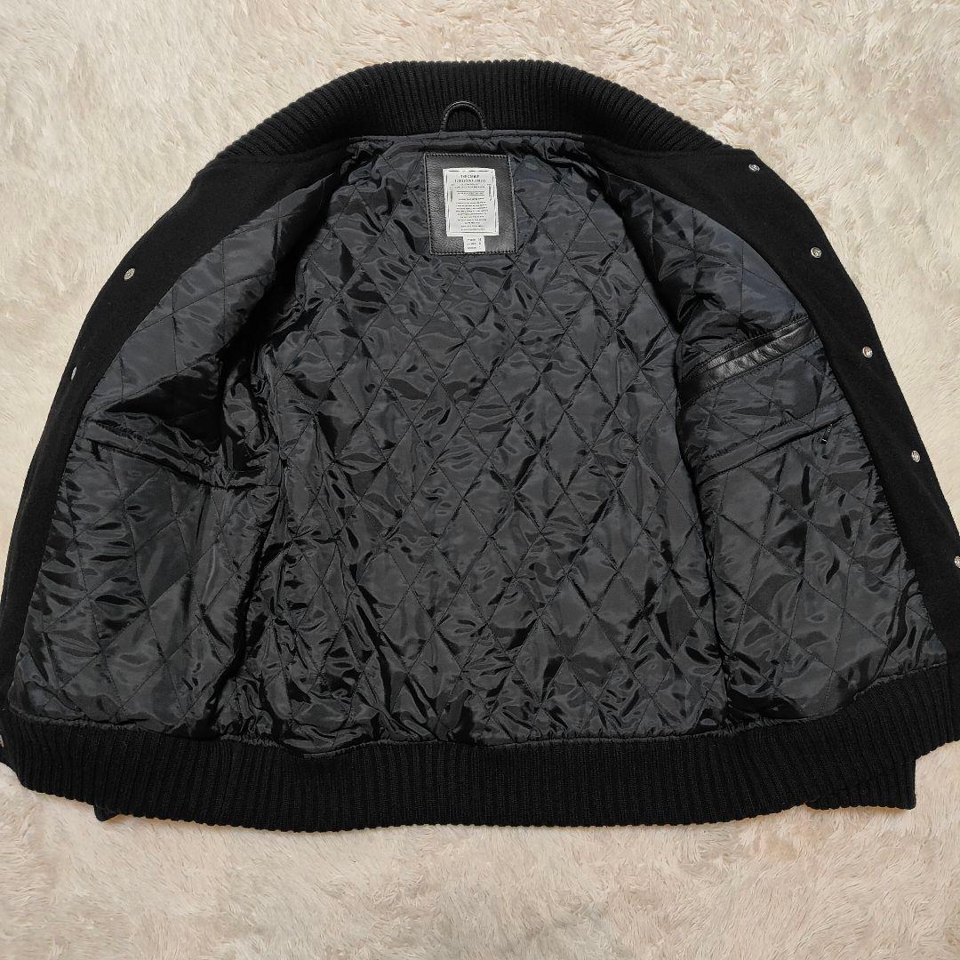 美品✨CRIMIE 袖レザー 牛革 ウール スタジアムジャケット M