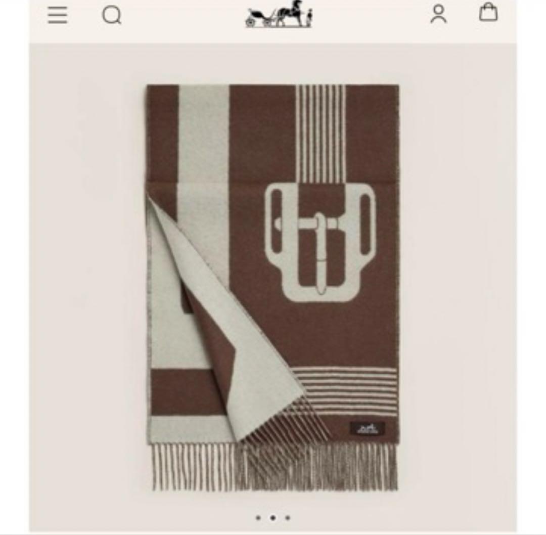 ◾️しー◾️HERMES マフラー（サングル・ア・ブックル）新品未使用