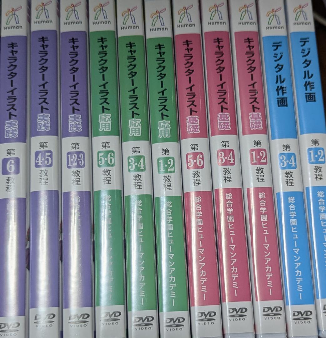 ヒューマンアカデミー イラストマスターコース教材セット DVD＋テキスト