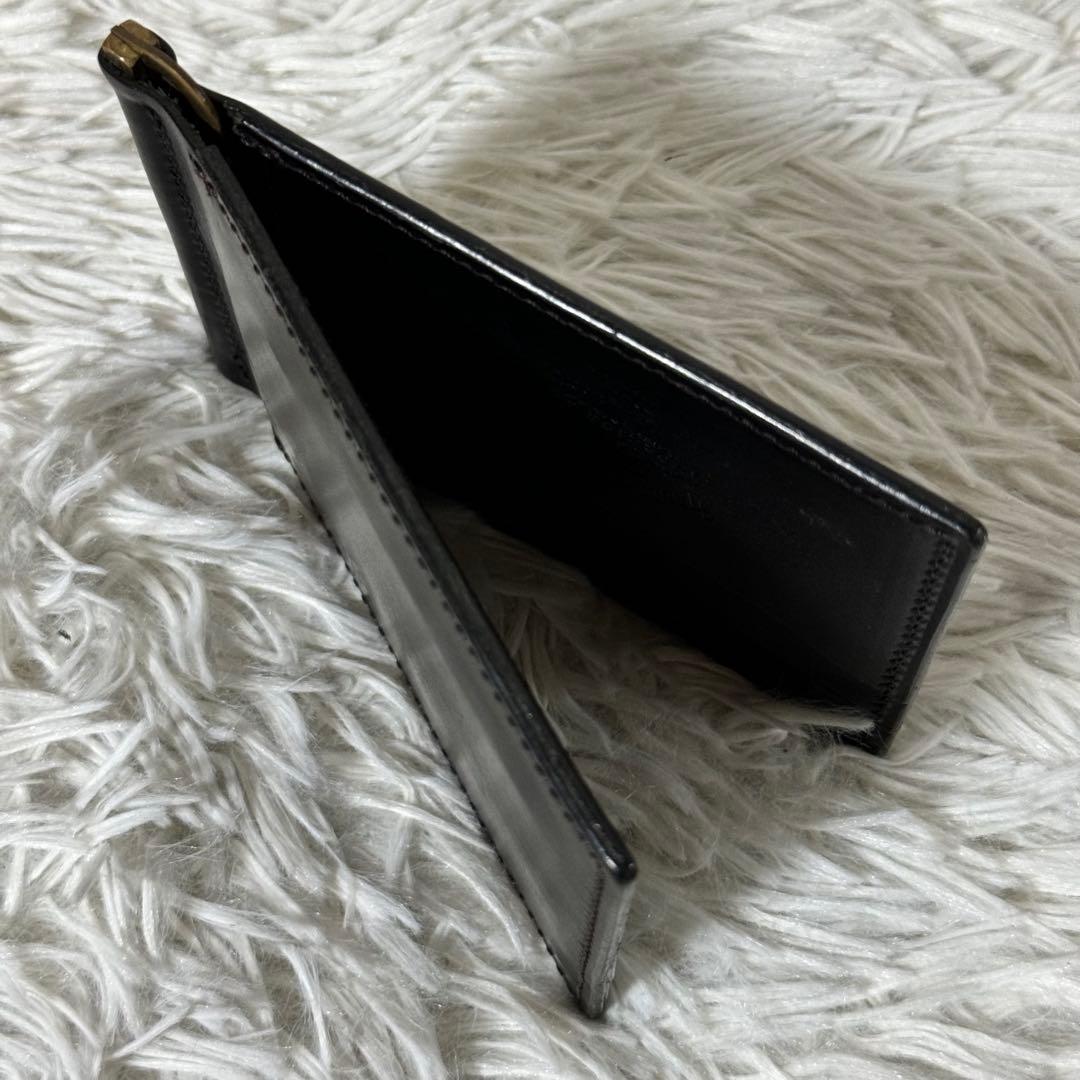 未使用品✨シュペリオールレイバー マネークリップ　レザー　ブラック　ミニ財布