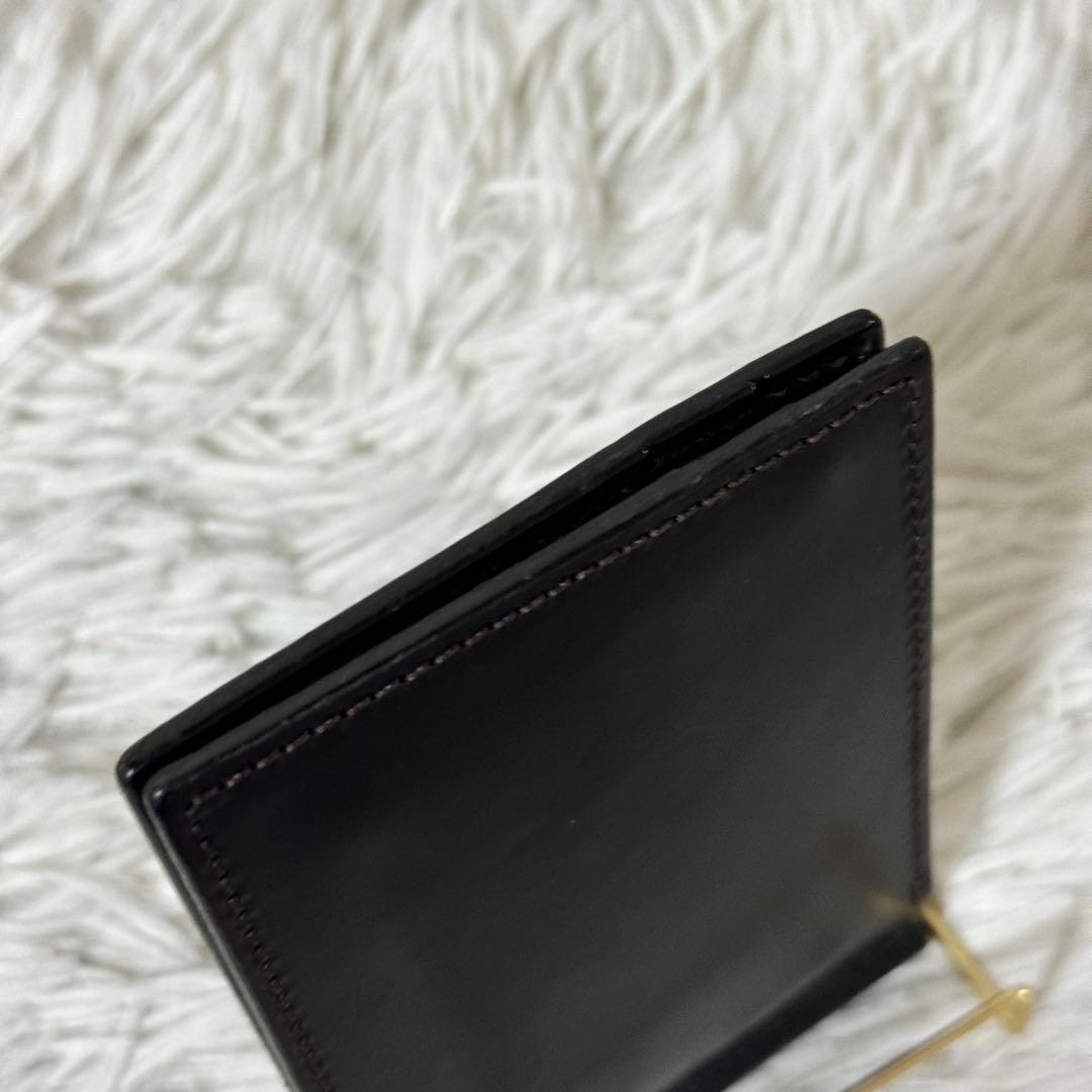 未使用品✨シュペリオールレイバー マネークリップ　レザー　ブラック　ミニ財布
