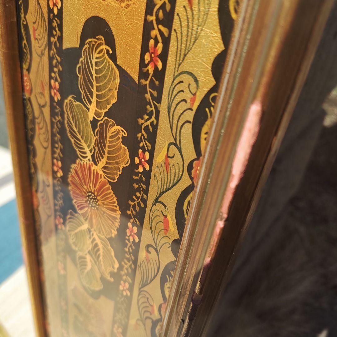 ヴィンテージ　イタリア 　特大　高級八角鏡 　壁掛けミラー　 120㌢　送料込