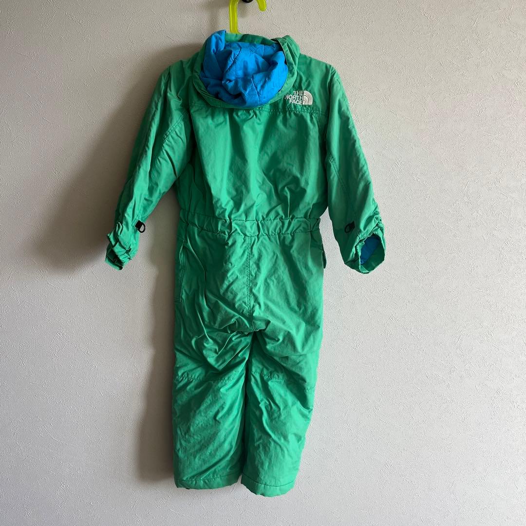 The North Face 子ども用スキーウェア 緑色
