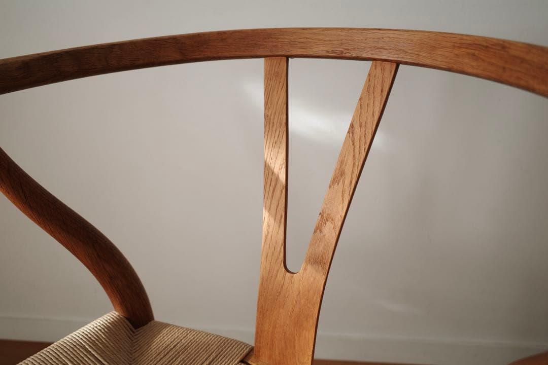 極美品【ヴィンテージ yチェア】オーク ペーパーコード新品