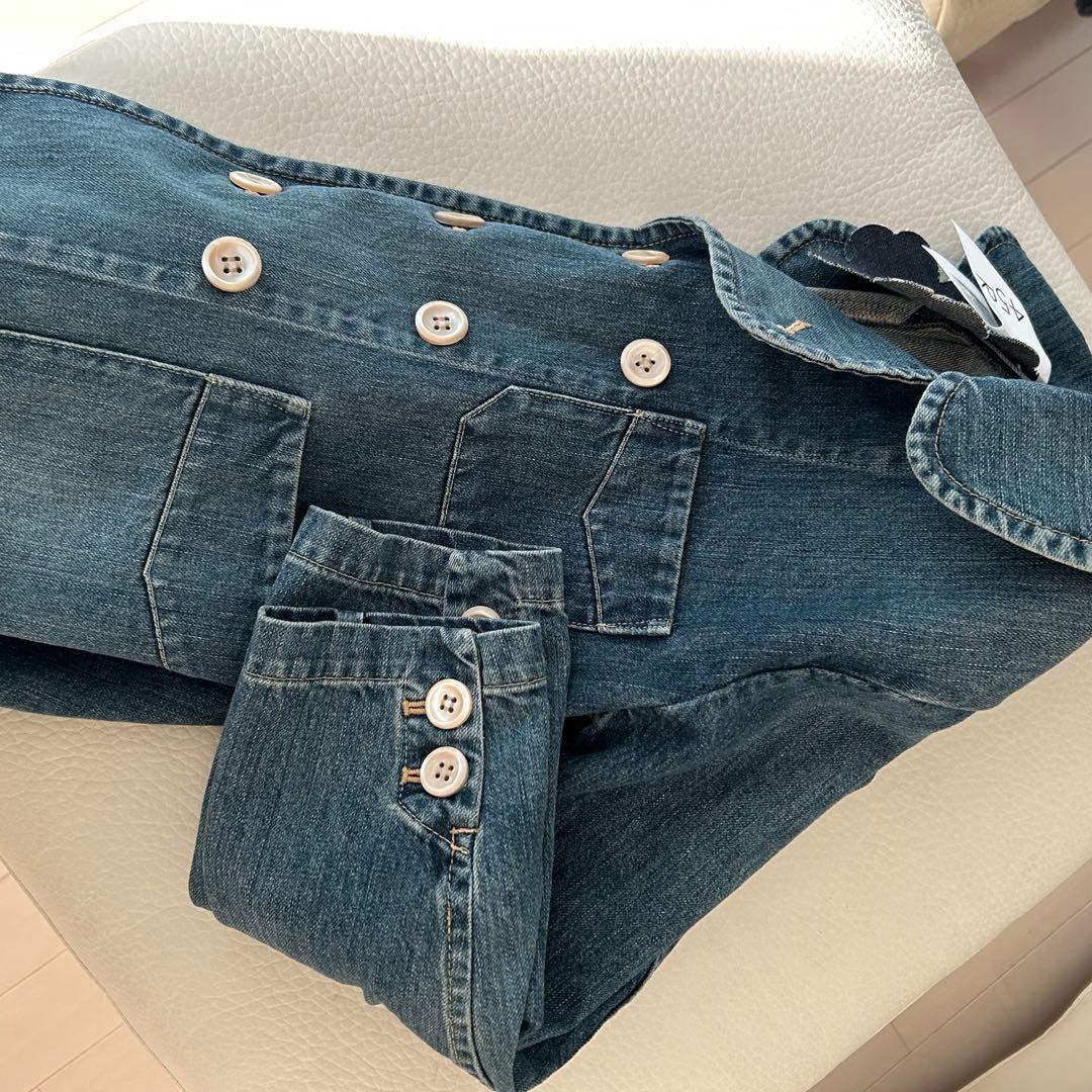 45r ライ麦デニムのアニーダブルジャケット（加工）