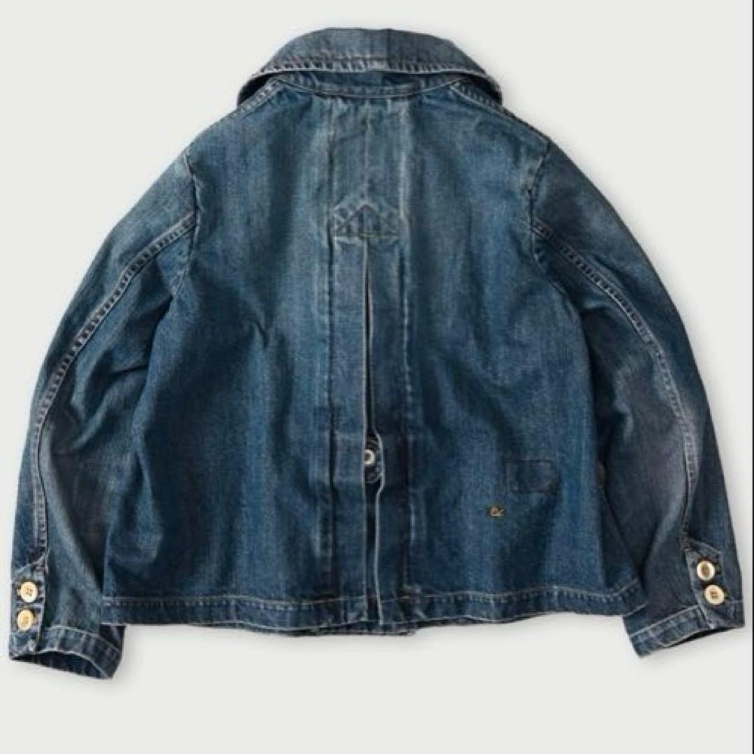 45r ライ麦デニムのアニーダブルジャケット（加工）