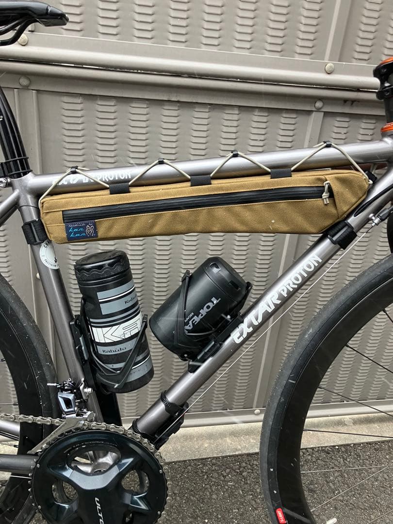 ハンドメイド　フレームバッグ　コーデュラ1000 コヨーテ 41cm