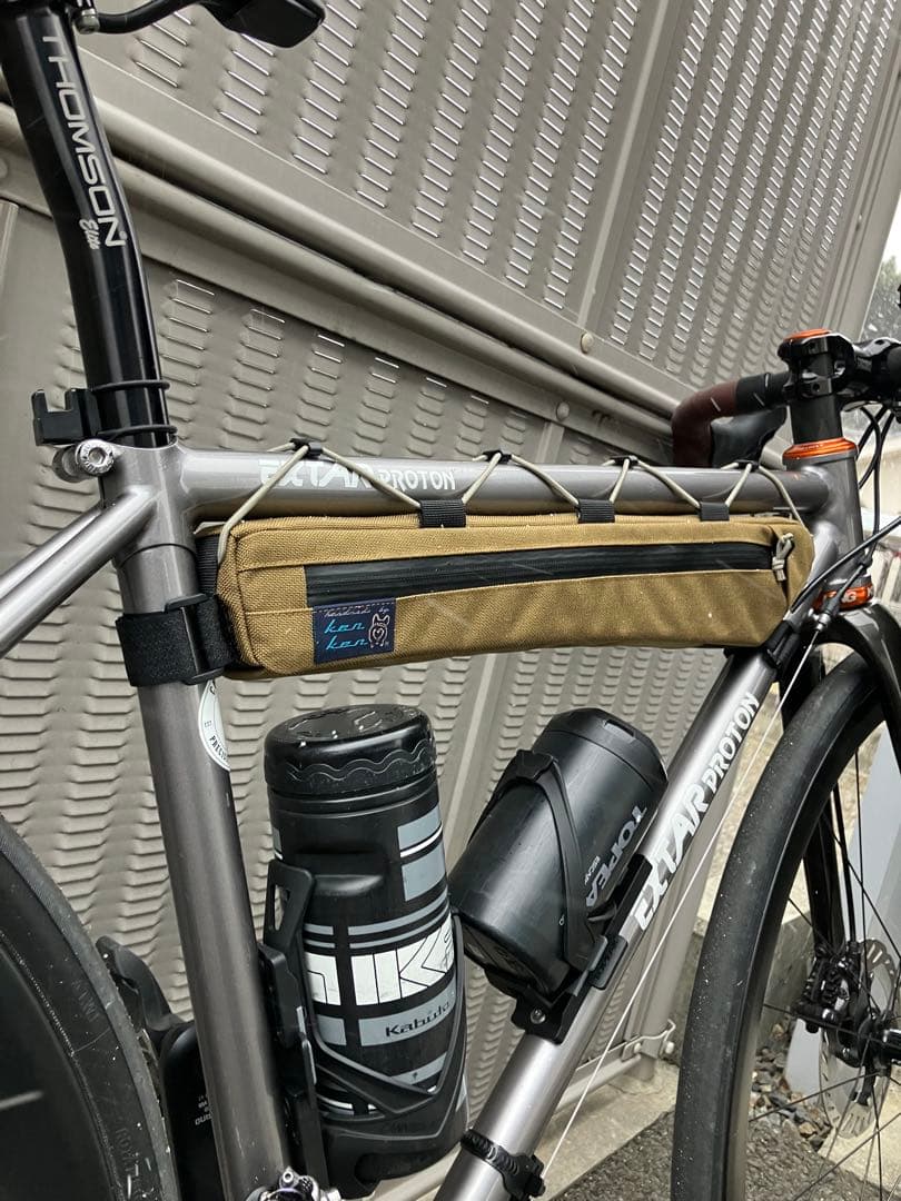 ハンドメイド　フレームバッグ　コーデュラ1000 コヨーテ 41cm