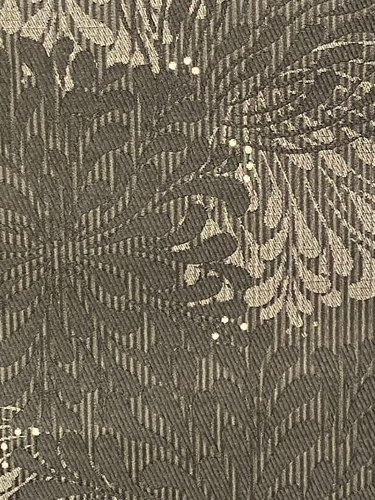 【タキゴン在庫処分】花華の正絹八寸帯　アガパンサス　黒　仕立付き