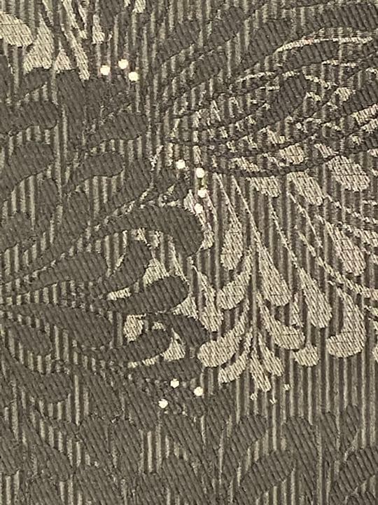 【タキゴン在庫処分】花華の正絹八寸帯　アガパンサス　黒　仕立付き