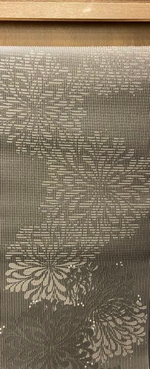 【タキゴン在庫処分】花華の正絹八寸帯　アガパンサス　黒　仕立付き